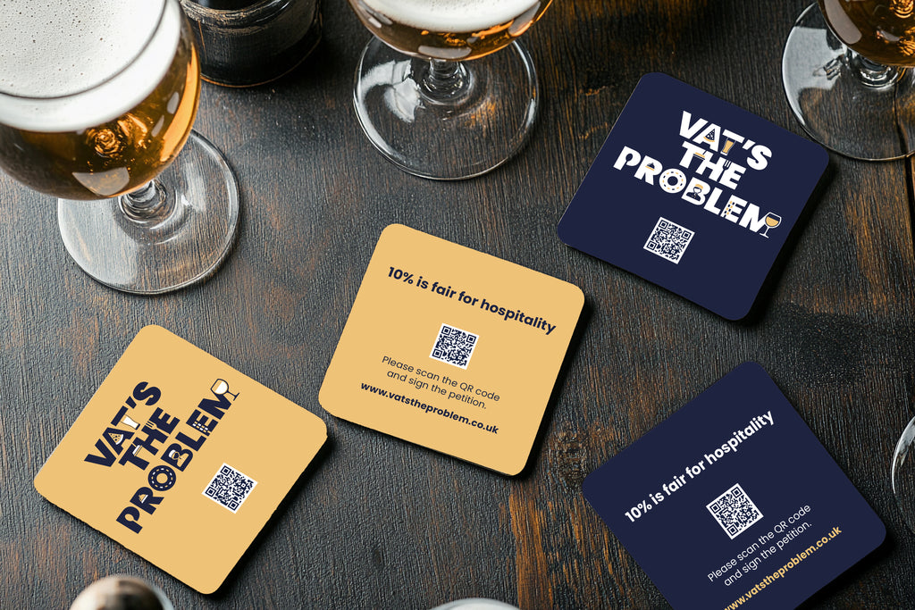 Free to download - blue beermat with print bleed