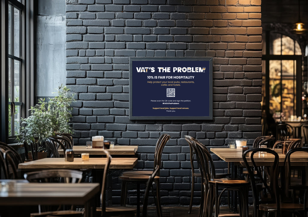 Free to download - venue poster landscape with print bleed