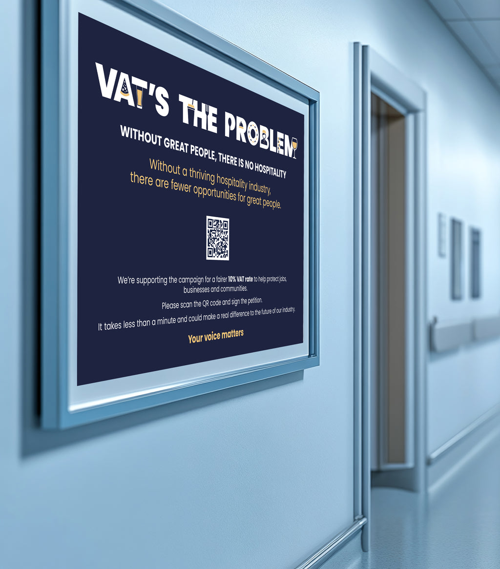 Free to download - staff room poster landscape with print bleed