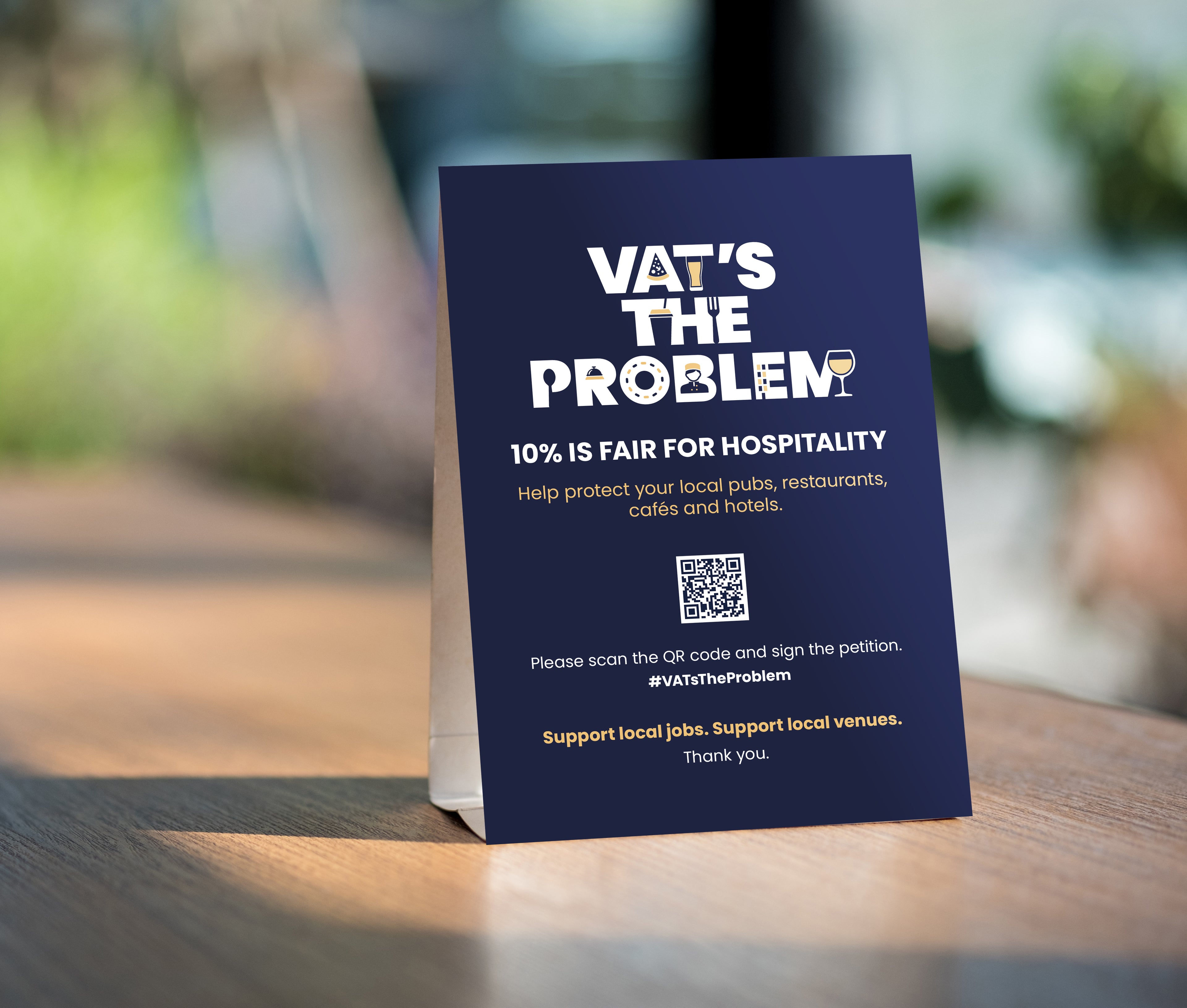 Free to download - tent card with print bleed